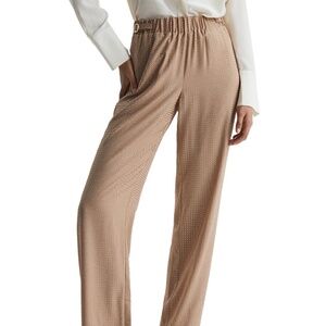 Reiss Arielle Wide Leg Embellished with Gold beads Trouser NWT